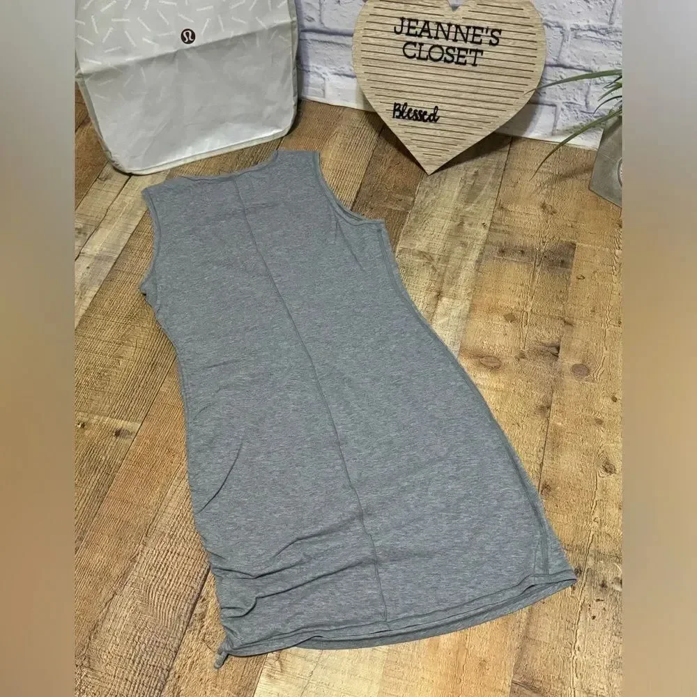 Lululemon Cinch It Dress Heathered Medium Grey